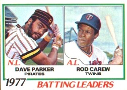 1978 Topps Baseball Cards      201     Dave Parker/Rod Carew LL